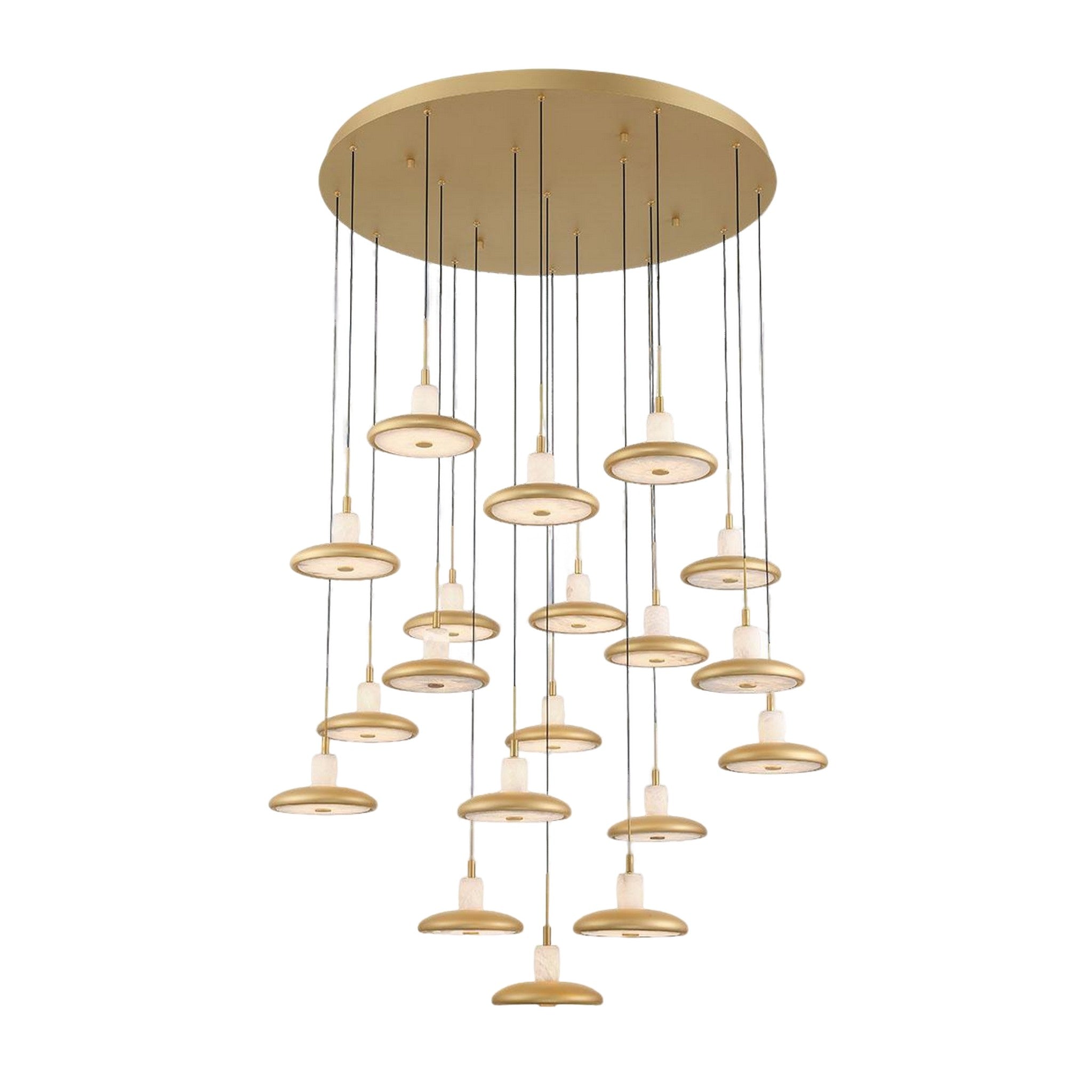 MANTOVA ROUND LED CHANDELIER (MULTIPLE SIZES) - robinsonco.ca