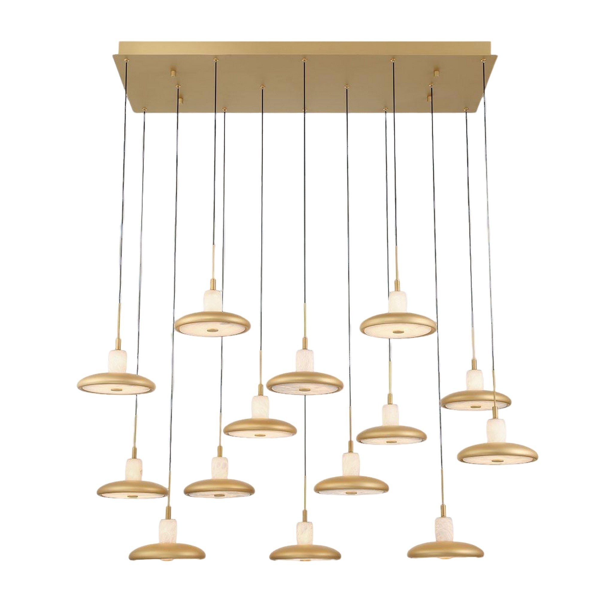 MANTOVA RECTANGULAR LED CHANDELIER (MULTIPLE SIZES) - robinsonco.ca