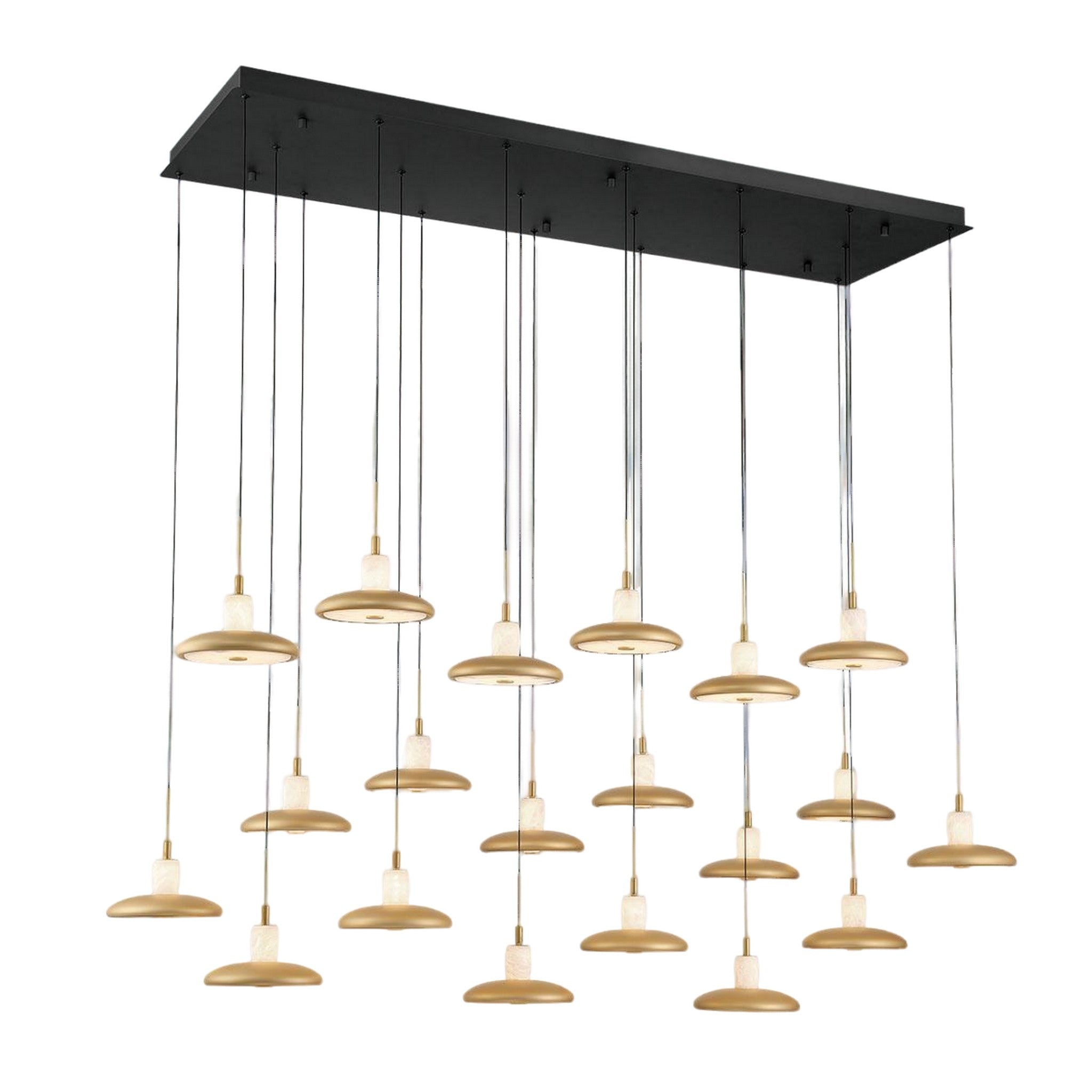 MANTOVA RECTANGULAR LED CHANDELIER (MULTIPLE SIZES) - robinsonco.ca