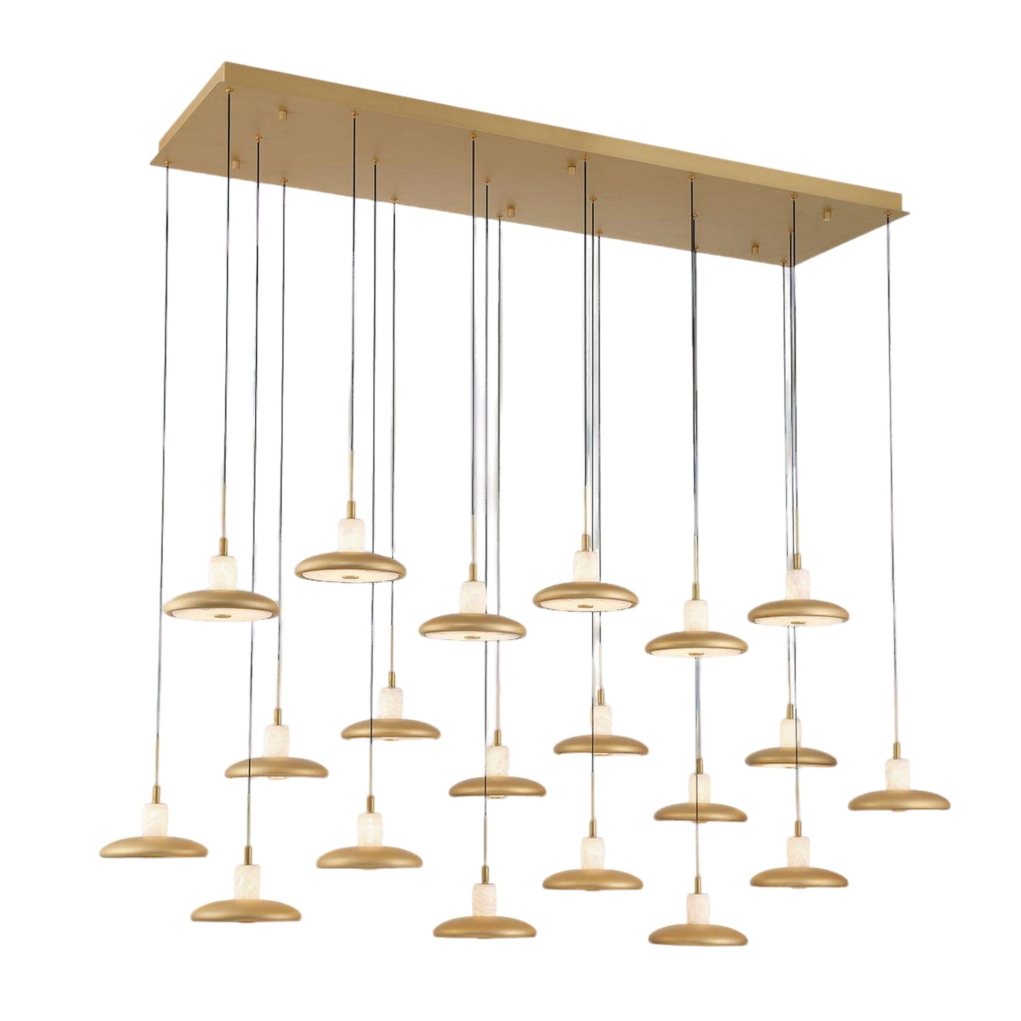 MANTOVA RECTANGULAR LED CHANDELIER (MULTIPLE SIZES) - robinsonco.ca