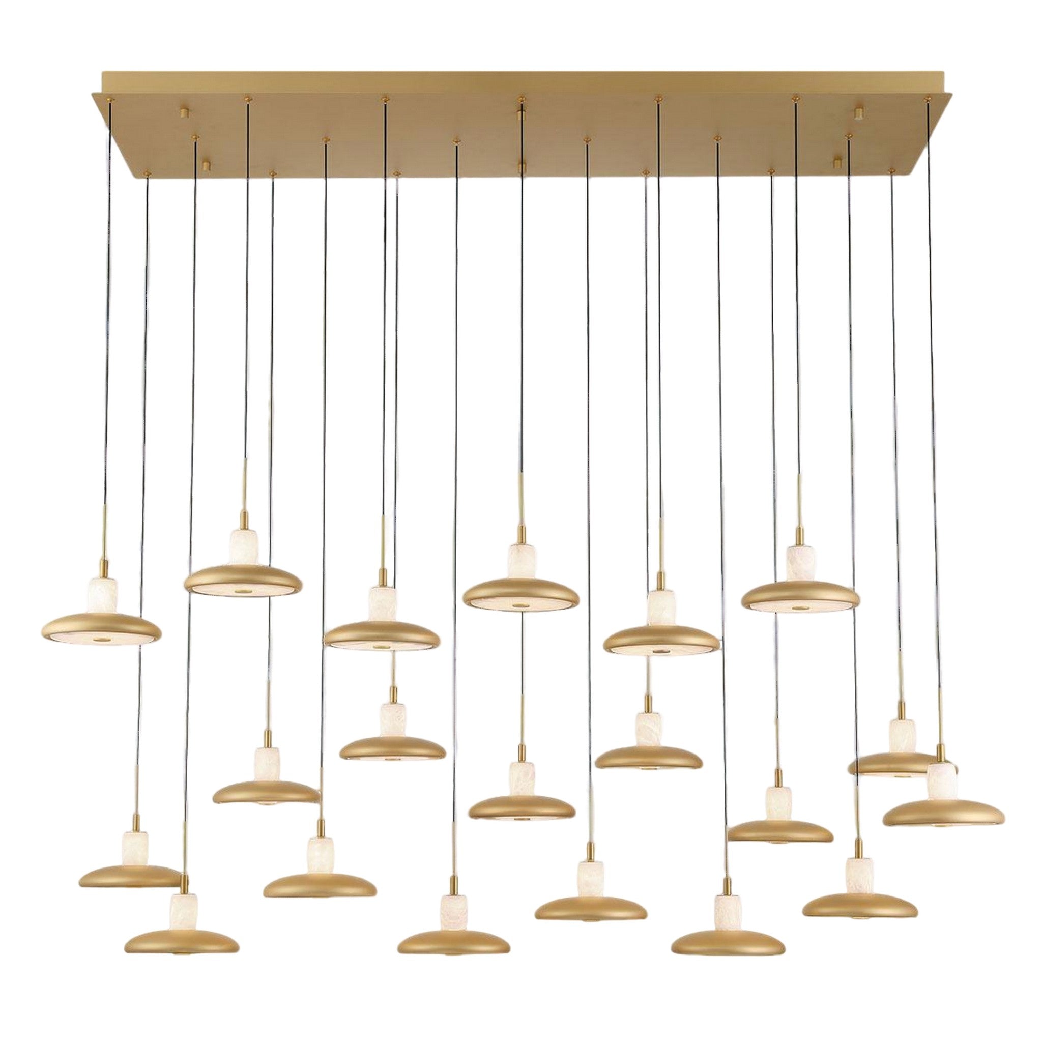 MANTOVA RECTANGULAR LED CHANDELIER (MULTIPLE SIZES) - robinsonco.ca