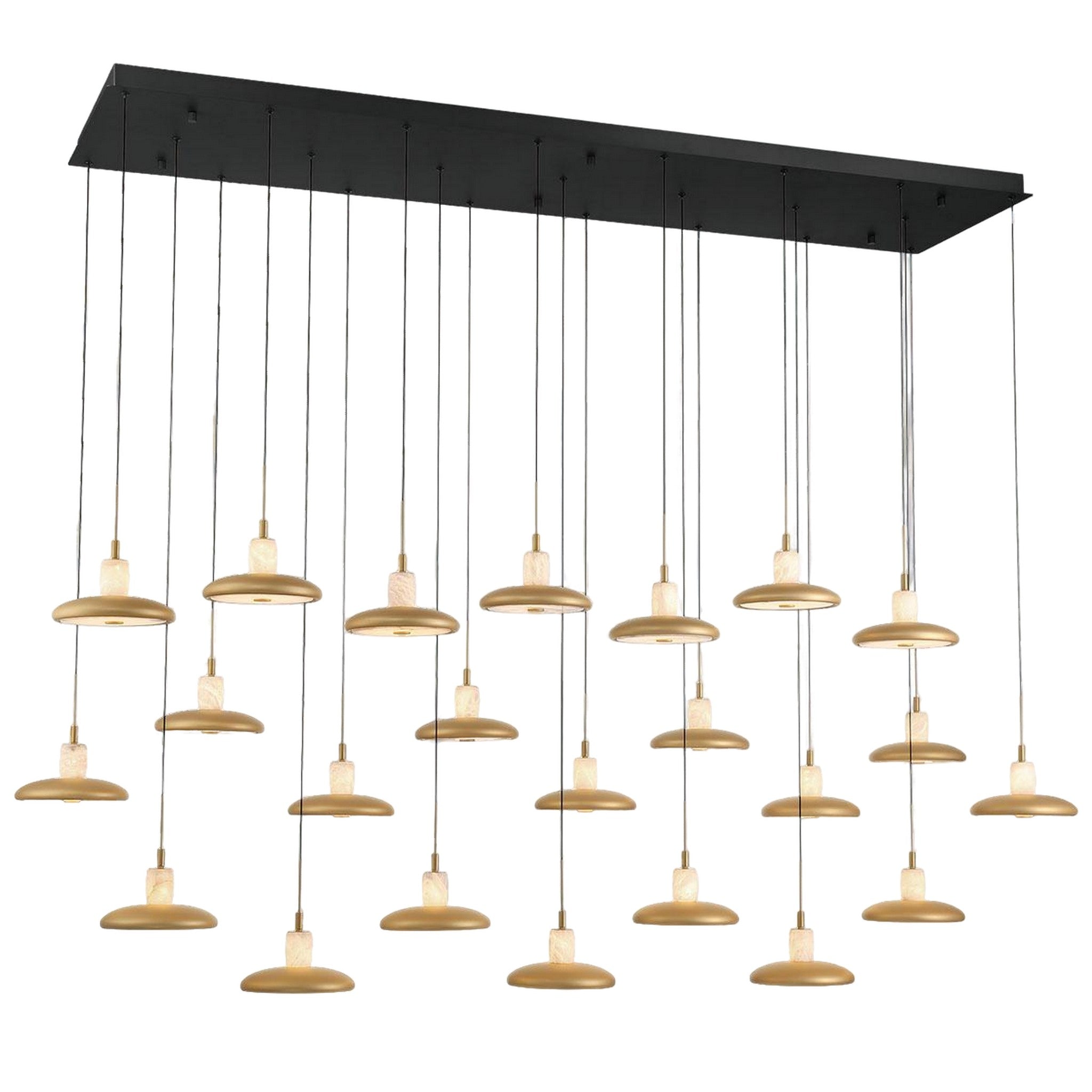 MANTOVA RECTANGULAR LED CHANDELIER (MULTIPLE SIZES) - robinsonco.ca