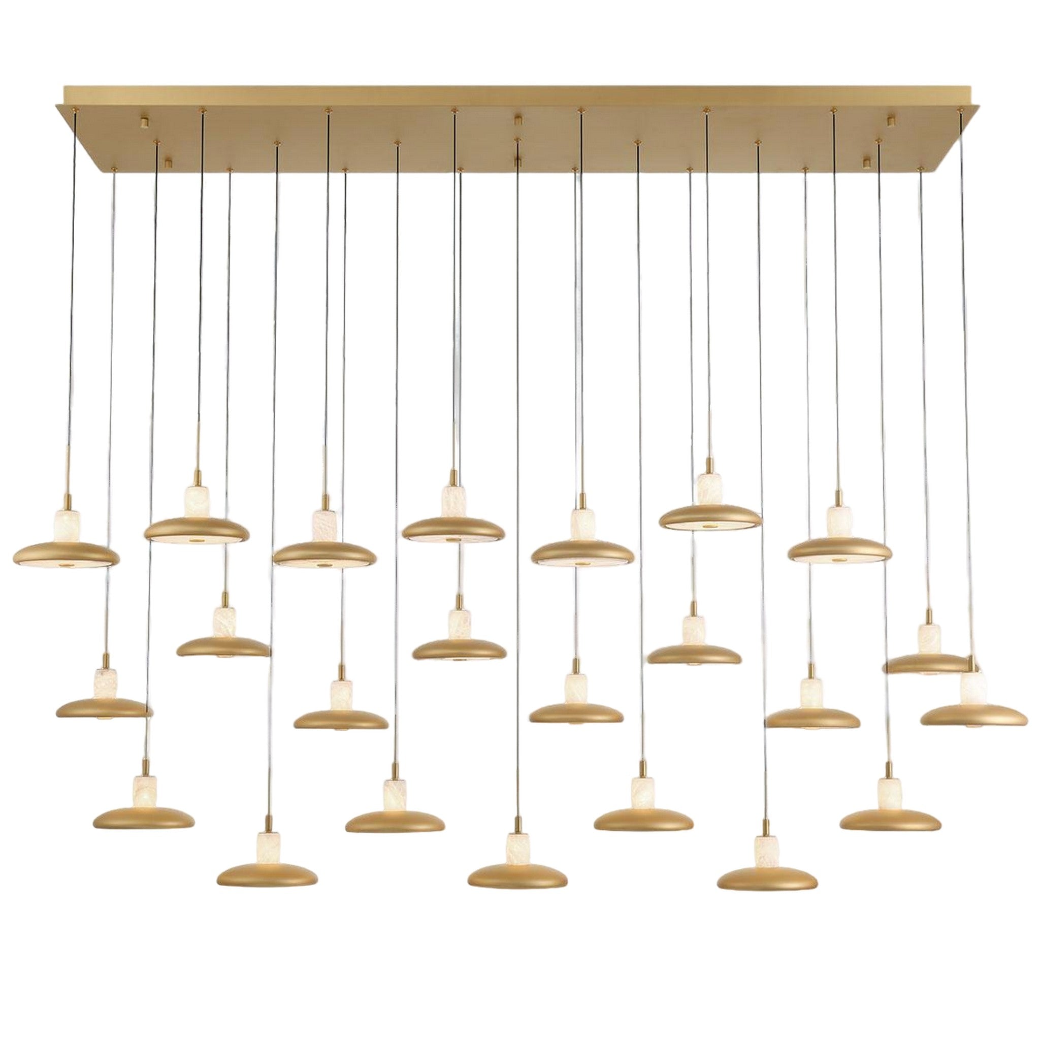 MANTOVA RECTANGULAR LED CHANDELIER (MULTIPLE SIZES) - robinsonco.ca