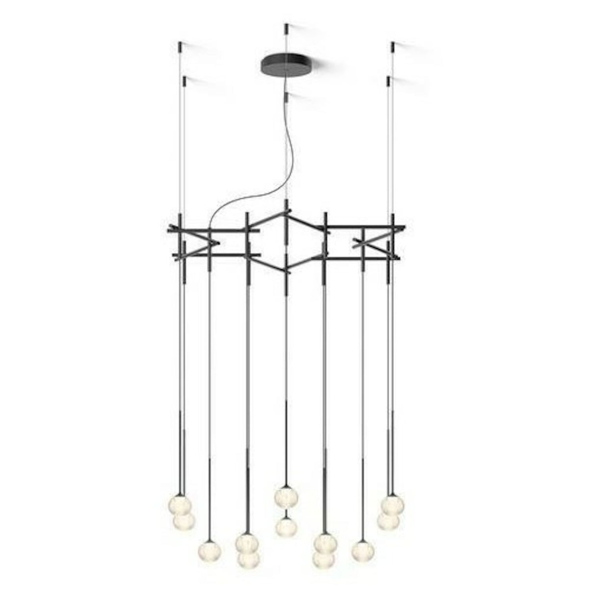 ALGORITHM 2700K LED STAR SHAPED RECESSED PENDANT LIGHT, 0882