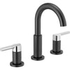 NICOLI® TWO-HANDLE WIDESPREAD ARC SPOUT BATHROOM FAUCET - robinsonco.ca