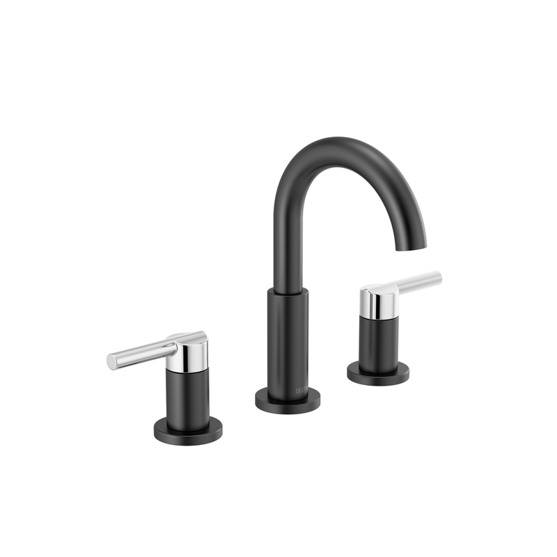 Nico NICOLI® TWO-HANDLE WIDESPREAD ARC SPOUT BATHROOM FAUCET