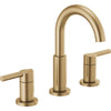 NICOLI® TWO-HANDLE WIDESPREAD ARC SPOUT BATHROOM FAUCET - robinsonco.ca