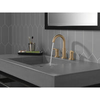 NICOLI® TWO-HANDLE WIDESPREAD ARC SPOUT BATHROOM FAUCET - robinsonco.ca