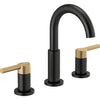 NICOLI® TWO-HANDLE WIDESPREAD ARC SPOUT BATHROOM FAUCET - robinsonco.ca