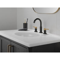 NICOLI® TWO-HANDLE WIDESPREAD ARC SPOUT BATHROOM FAUCET - robinsonco.ca