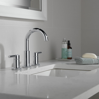 NICOLI® TWO-HANDLE WIDESPREAD ARC SPOUT BATHROOM FAUCET - robinsonco.ca