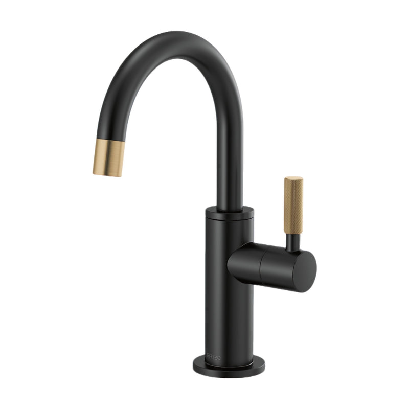 LITZE® BEVERAGE FAUCET WITH ARC SPOUT AND KNURLED HANDLE - robinsonco.ca