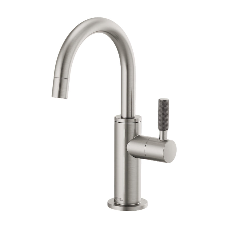 LITZE® BEVERAGE FAUCET WITH ARC SPOUT AND KNURLED HANDLE - robinsonco.ca