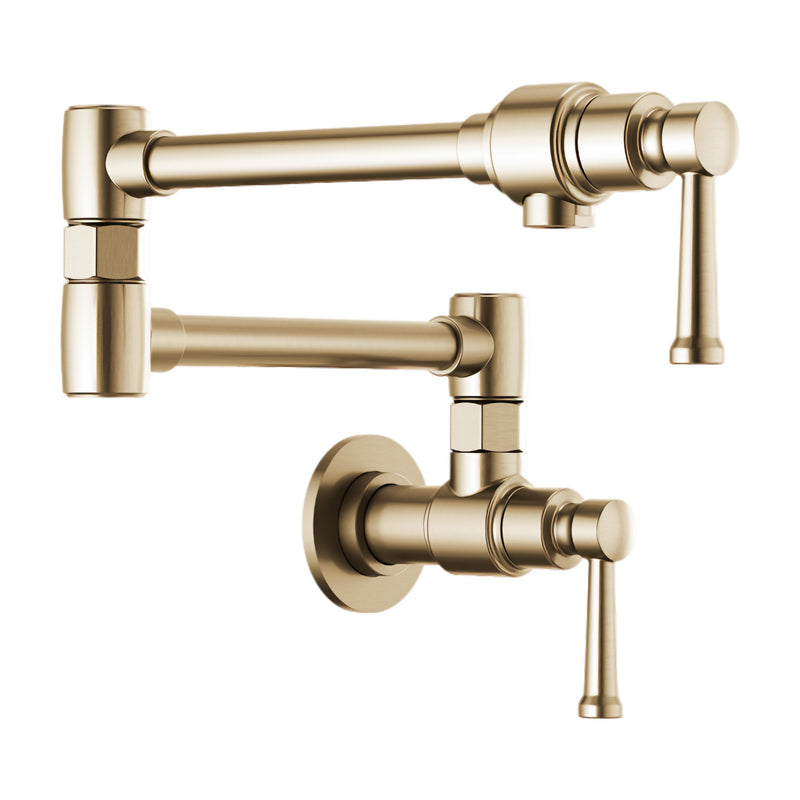 Brizo Artesso Wall Mount Pot Filler Faucet | 62825LF-GL | ROBINSON Lighting & Bath