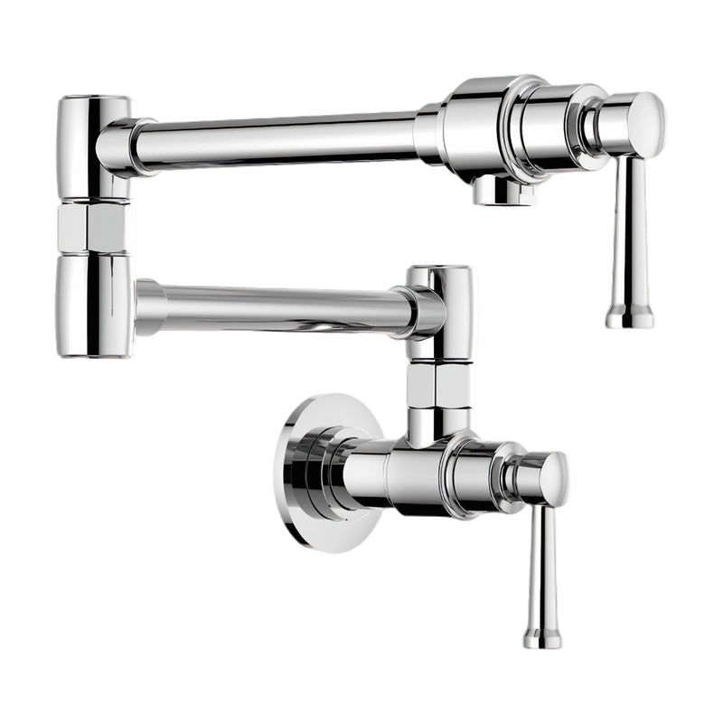 Brizo Artesso Wall Mount Pot Filler Faucet | 62825LF-PC | ROBINSON Lighting & Bath