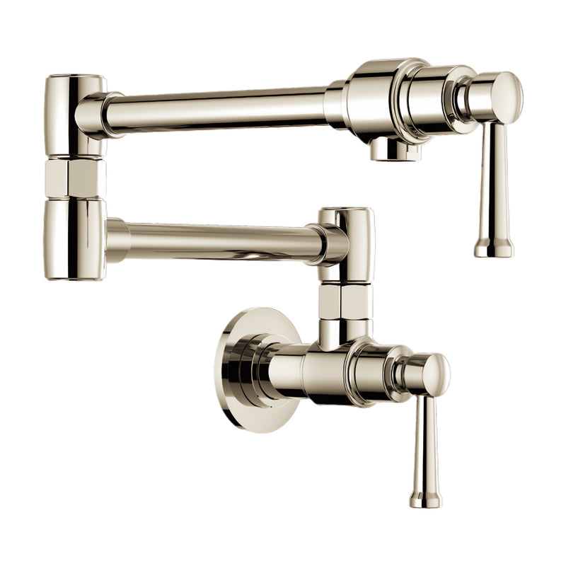 Brizo Artesso Wall Mount Pot Filler Faucet | 62825LF-PN | ROBINSON Lighting & Bath