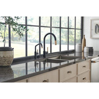 LITZE® PULL-DOWN FAUCET WITH ARC SPOUT AND KNURLED HANDLE - robinsonco.ca