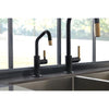 LITZE® PULL-DOWN FAUCET WITH ARC SPOUT AND KNURLED HANDLE - robinsonco.ca