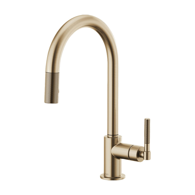 LITZE® PULL-DOWN FAUCET WITH ARC SPOUT AND KNURLED HANDLE - robinsonco.ca