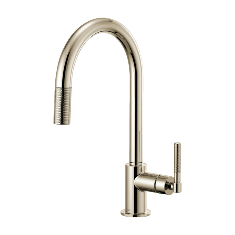 LITZE® PULL-DOWN FAUCET WITH ARC SPOUT AND KNURLED HANDLE - robinsonco.ca