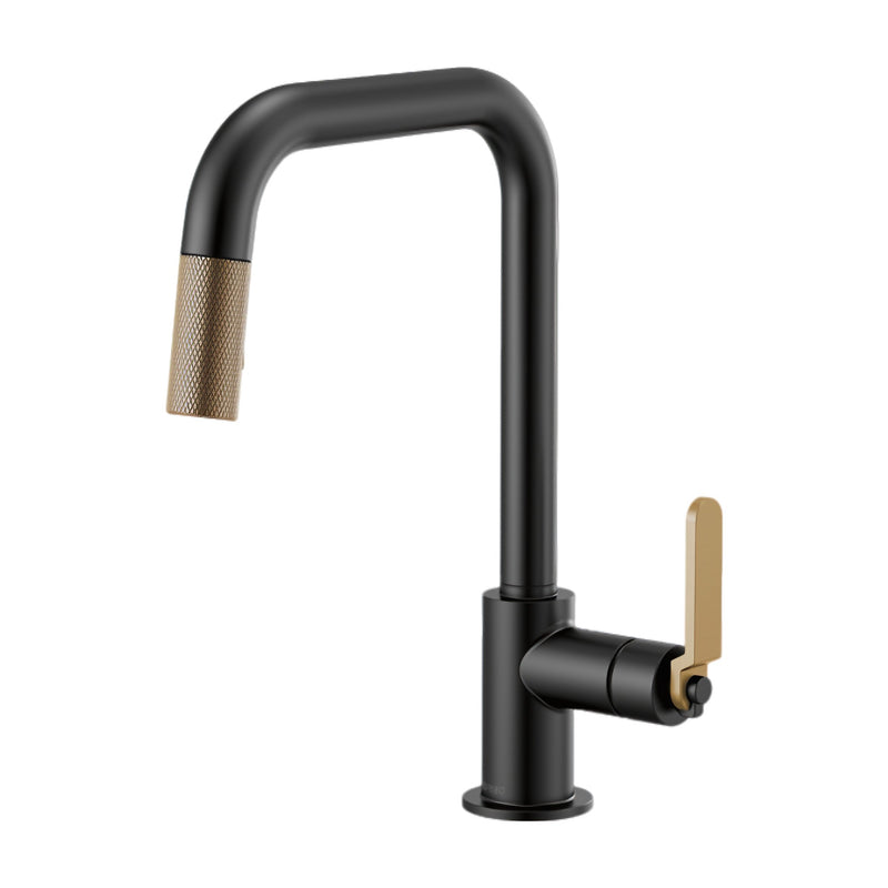 LITZE® PULL-DOWN FAUCET WITH SQUARE SPOUT AND INDUSTRIAL HANDLE - robinsonco.ca