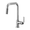 LITZE® PULL-DOWN FAUCET WITH SQUARE SPOUT AND INDUSTRIAL HANDLE - robinsonco.ca