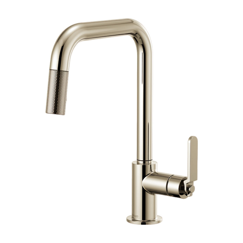 LITZE® PULL-DOWN FAUCET WITH SQUARE SPOUT AND INDUSTRIAL HANDLE - robinsonco.ca