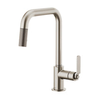 LITZE® PULL-DOWN FAUCET WITH SQUARE SPOUT AND INDUSTRIAL HANDLE - robinsonco.ca