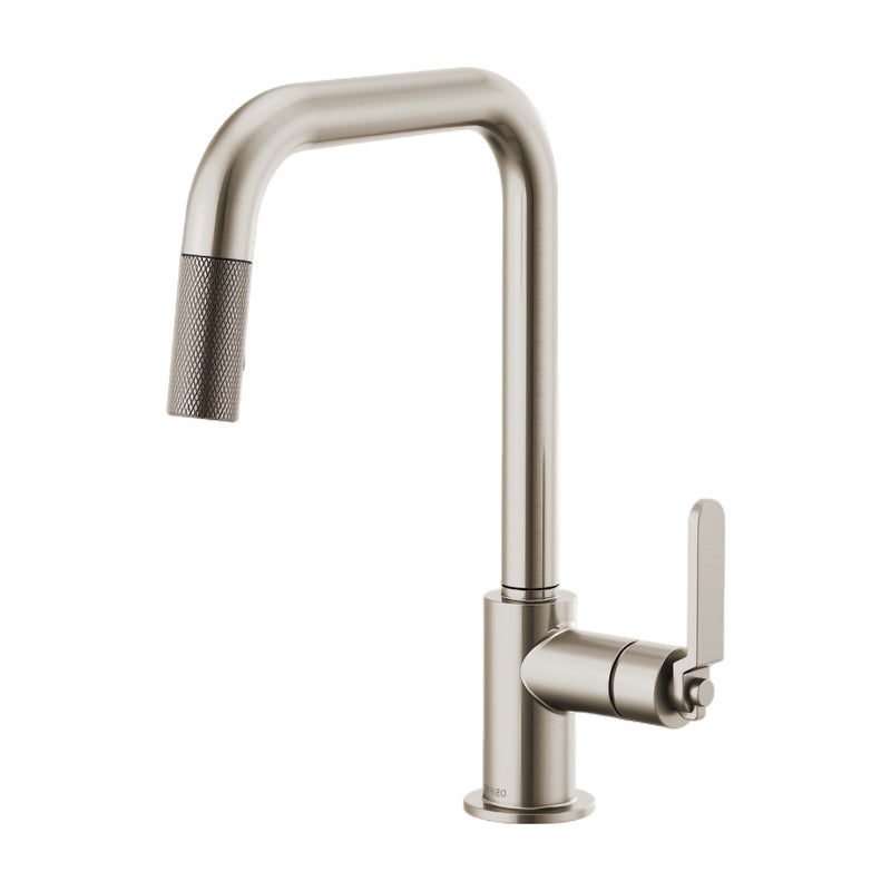 LITZE® PULL-DOWN FAUCET WITH SQUARE SPOUT AND INDUSTRIAL HANDLE - robinsonco.ca