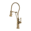 Brizo Artesso Articulating Kitchen Faucet with Finished House | 63125LF-GL | ROBINSON Lighting & Bath