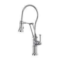 Brizo Artesso Articulating Kitchen Faucet with Finished House | 63125LF-PC | ROBINSON Lighting & Bath