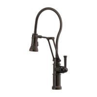 Brizo Artesso Articulating Kitchen Faucet with Finished House | 63125LF-RB | ROBINSON Lighting & Bath