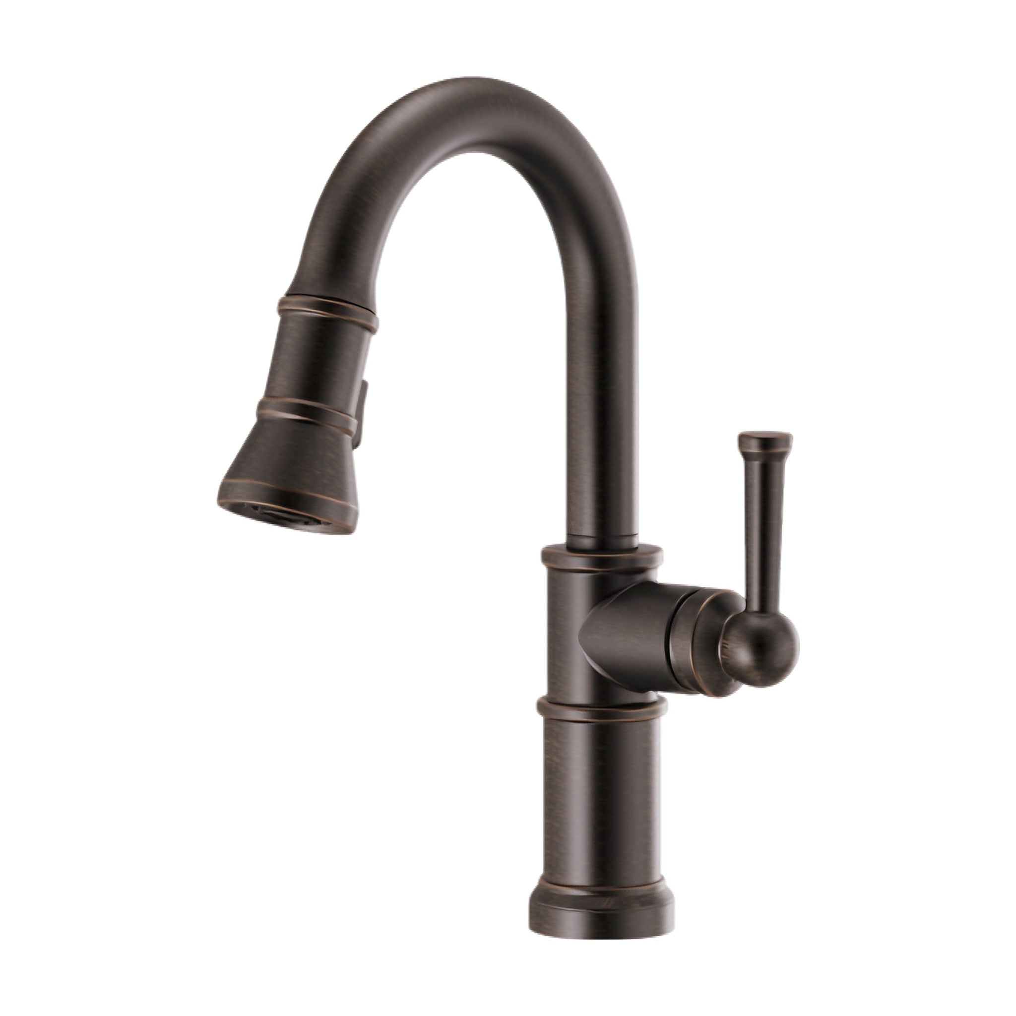 ARTESSO® ARTICULATING KITCHEN FAUCET WITH FINISHED HOSE