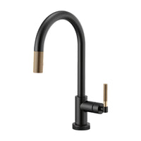 LITZE® SMARTTOUCH® PULL-DOWN FAUCET WITH ARC SPOUT AND KNURLED HANDLE - robinsonco.ca
