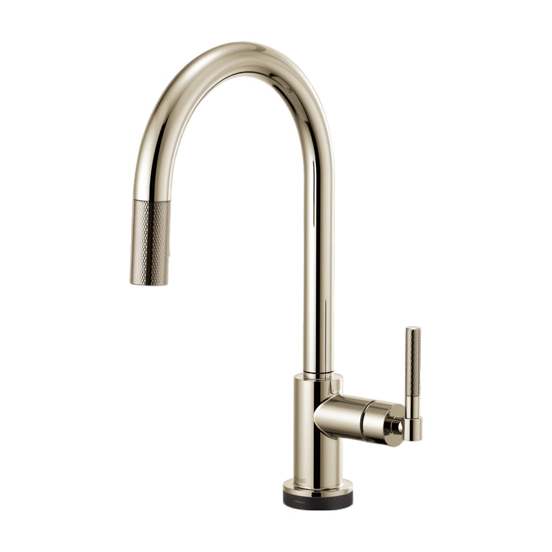 LITZE® SMARTTOUCH® PULL-DOWN FAUCET WITH ARC SPOUT AND KNURLED HANDLE - robinsonco.ca
