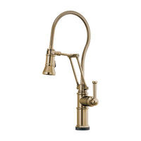 Brizo Artesso SmartTouch Articulating Kitchen Faucet with Finished Hose | 64125LF-GL | ROBINSON Lighting & Bath