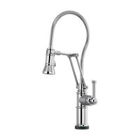 Brizo Artesso SmartTouch Articulating Kitchen Faucet with Finished Hose | 64125LF-PC | ROBINSON Lighting & Bath