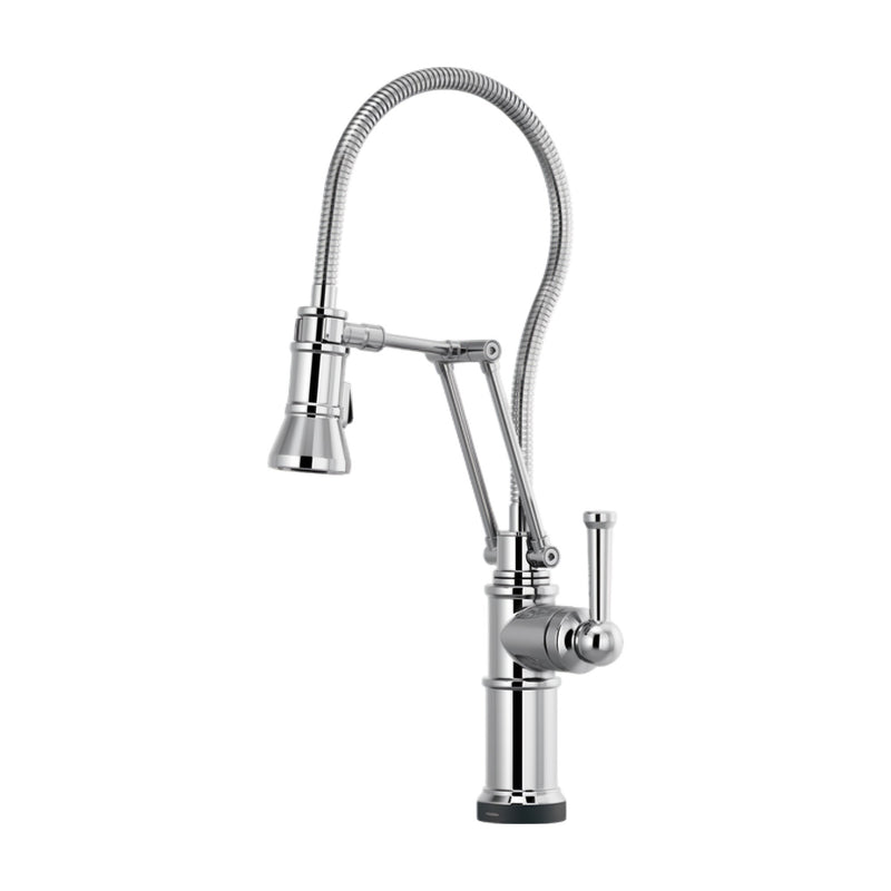 Brizo Artesso SmartTouch Articulating Kitchen Faucet with Finished Hose | 64125LF-PC | ROBINSON Lighting & Bath