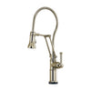 Brizo Artesso SmartTouch Articulating Kitchen Faucet with Finished Hose | 64125LF-PN | ROBINSON Lighting & Bath