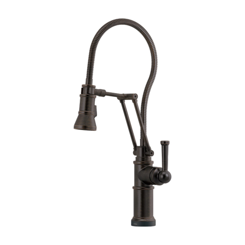 Brizo Artesso SmartTouch Articulating Kitchen Faucet with Finished Hose  64125LF-RB | ROBINSON Lighting & Bath
