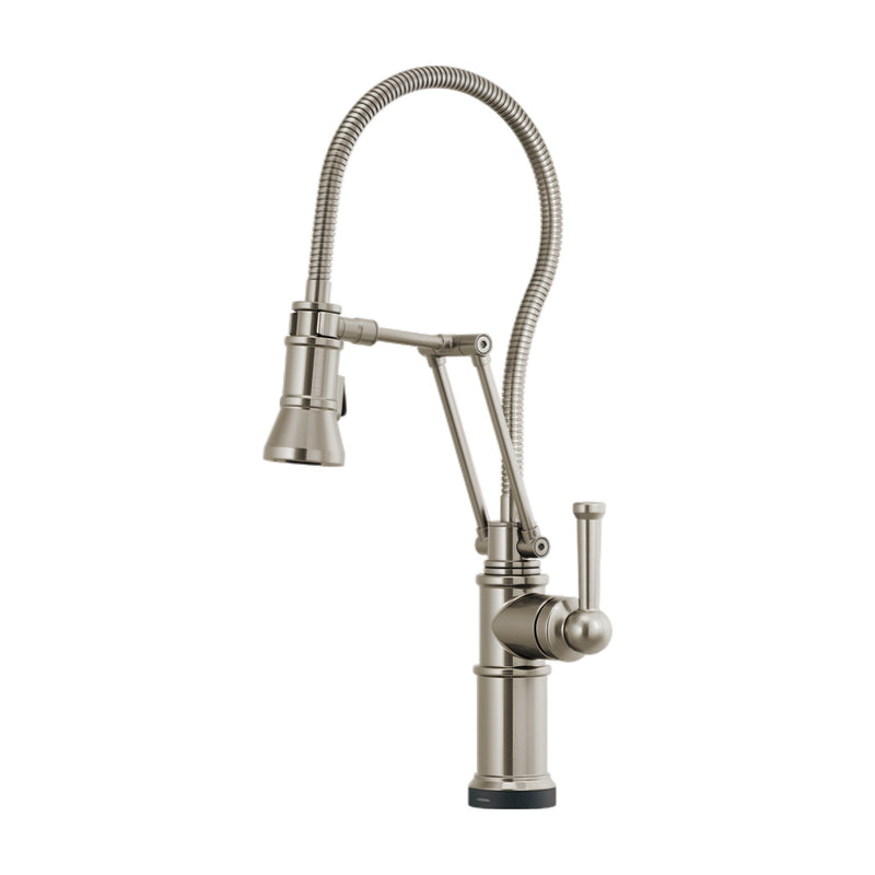 Brizo Artesso SmartTouch Articulating Kitchen Faucet with Finished Hose | 64125LF-SS | ROBINSON Lighting & Bath