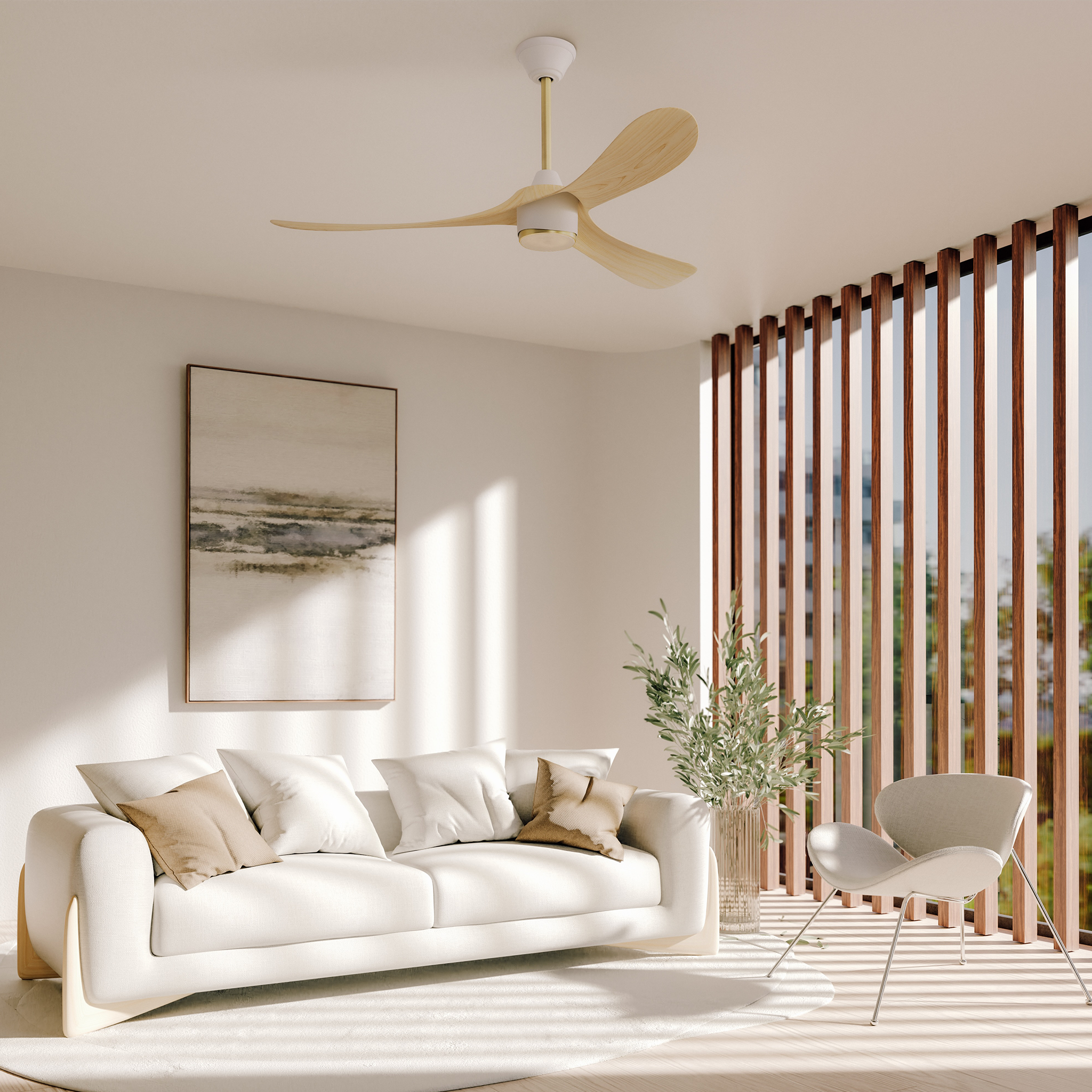 AEROCURVE 60" LED SMART CEILING FAN - robinsonco.ca