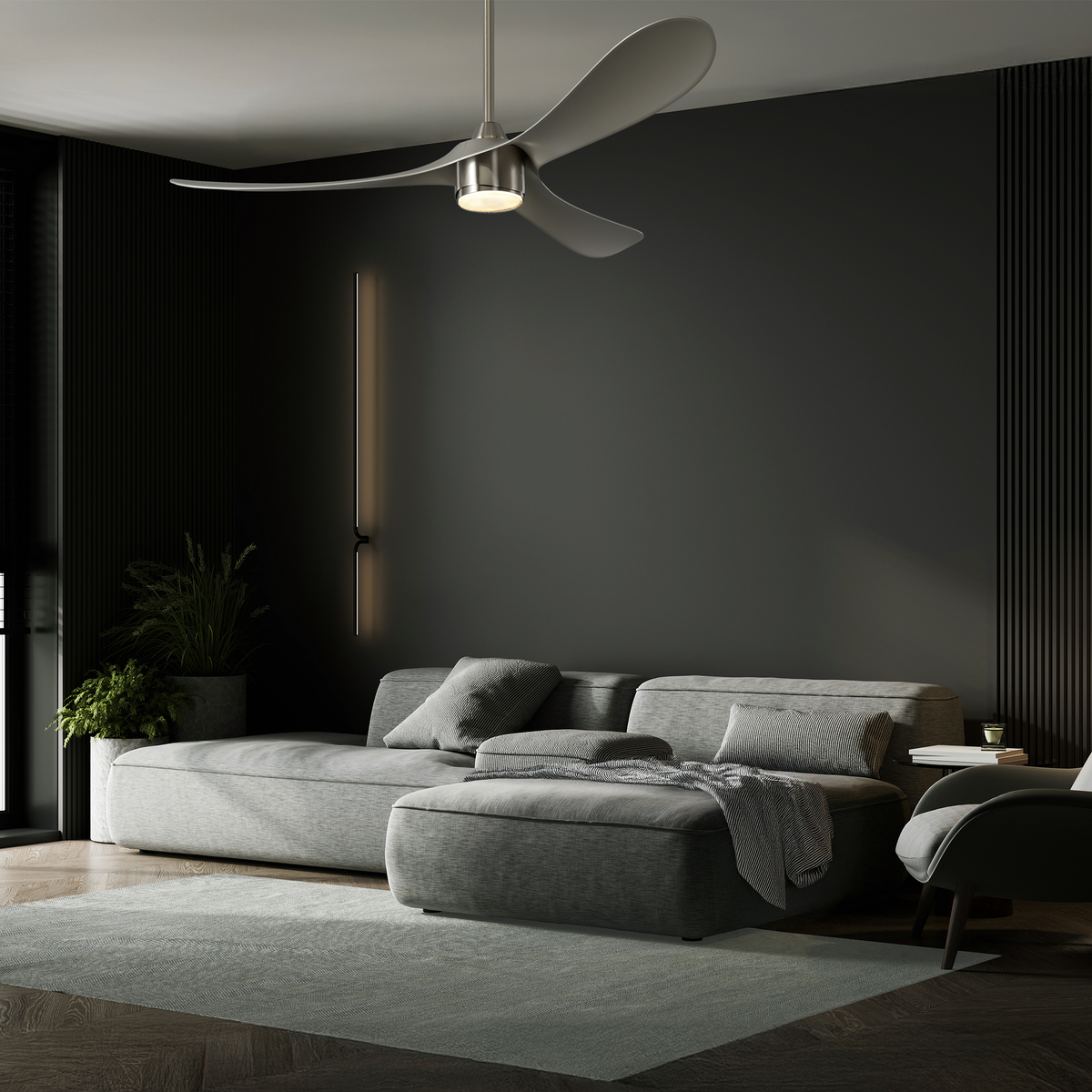 AEROCURVE 60" LED SMART CEILING FAN - robinsonco.ca