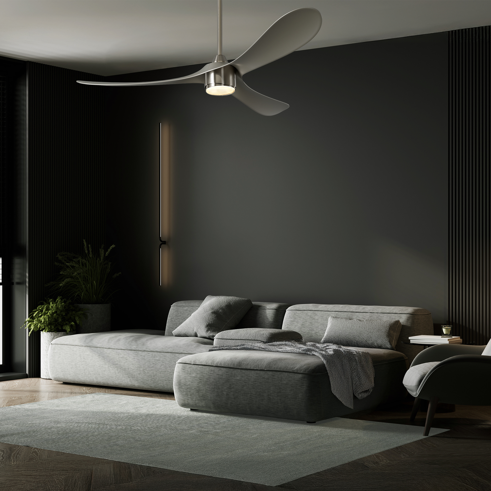 AEROCURVE 60" LED SMART CEILING FAN - robinsonco.ca