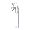 ACQUI FLOOR MOUNT TUB FILLER (CROSS HANDLE) - robinsonco.ca