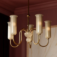 Alessandra chandelier by Hudson Valley, suspended in a sophisticated interior setting