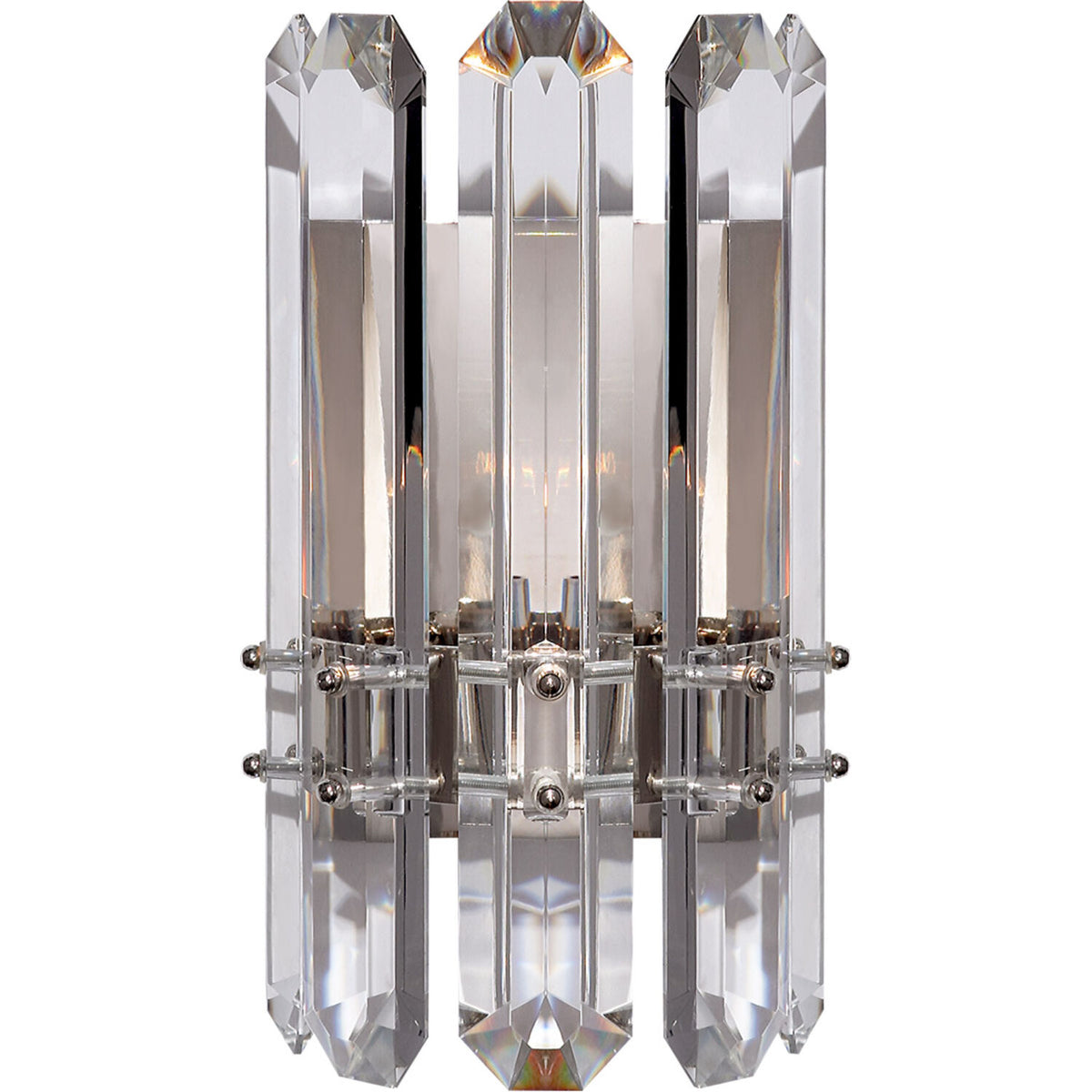 AERIN BONNINGTON 1-LIGHT 7-INCH WALL SCONCE LIGHT WITH CLEAR GLASS SHADE - robinsonco.ca