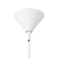 Canopy detail of Alora Ashford Chandelier in antique white finish