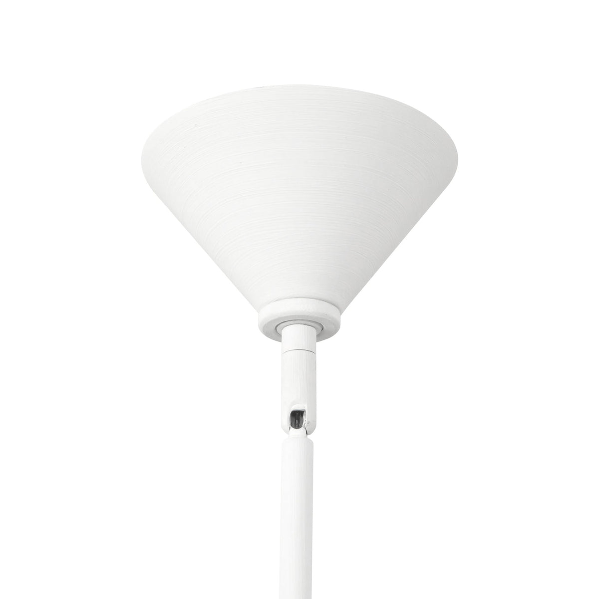 Canopy detail of Alora Ashford Chandelier in antique white finish