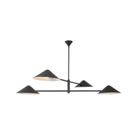 Alora Ashford Chandelier in matte black finish